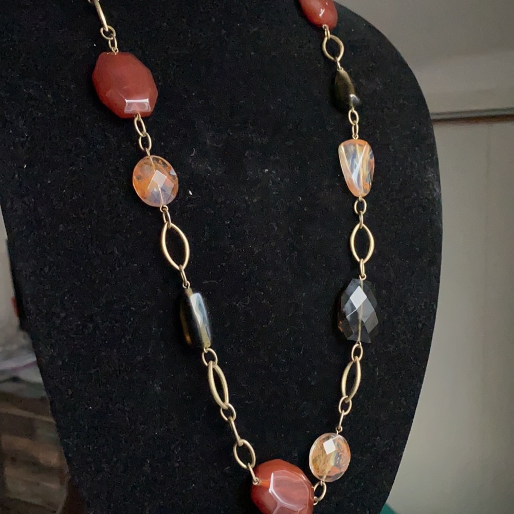 Carolee Stone Chain Necklace